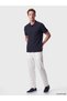 Peak New Season Navy Blue Polo Collar Men's T-Shirt - 2
