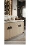 Side Ring Black 32 mm Handle Luxury Country Kitchen Furniture Cabinet Drawer Handle - 2
