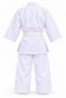Joyed White Karate Suit Unisex Suit with Belt Alpaca Soft Texture and Bright Look - 3