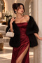 Lolita Fur Pocketless Plain Lining Shawl & Etol