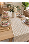 Stain-Resistant, Seamless Beige Patterned Runner - 2