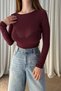 Kayik Yaka Modal Cashmere Bluz - 2
