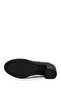 Women's Black Lace-Up Medium Thick Heeled Genuine Leather Oxford Shoes - 6