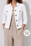 Button Detailed Lycra Women's Jacket - 4