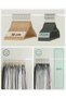 10Pcs Velvet Clothes Hanger,Stylish and High-Quality Non-Slip Surface Hanger Set 360 Degree Rotating Metal Hook Gray - 6