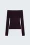 Madonna Collar Sweater - Plum - 6
