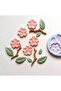 Miniature Flower Branch And Leaves 4-Piece Silicone Mold K-911, Scented Stone Soap Plaster Candle Mold - 6