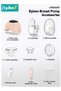Wearable Breast Pump, Electric Breast Pump, Portable Hands-Free Breast Pump, Milk Collector with 30-Piece Breast Milk Bags & Storage Bag, 4 Modes & 12 Levels, Leak-Proof and Ultra-Quiet - 7