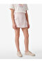 Elastic Waist Pocket Detailed Tweed Short Skirt - 4