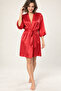 Red Satin Robe – Soft Textured & Comfortable Design - 4