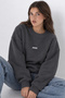 Women's Oversize Sweatshirt Amore Printed Smoked Fabric – Crew Neck, 3 Thread Raster Printing - 5