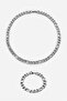 9mm Steel Chain Necklace and Bracelet Set Ka1092Gm - 8