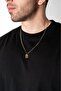 316L Steel Gothic D Letter Necklace Ka1103Al - 2