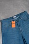 Blue Baggy Denim Urban Jort Men's Shorts - 6