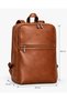 Laptop Backpack |   1027 Tan Pu Leather Computer Bag - 5