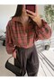 Tile Plaid Bomber Jacket - 4