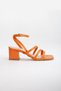 Eliz Short Heeled Shoes Orange - 3
