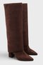 Women's Wanda Slip-On Boots - Brown-Suede - 2