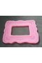 Rose Flower Embossed 21cm Frame Silicone Mold K-358 Polyester Stone Powder Plaster Mold - 2
