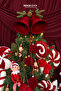 Christmas Ornament Lollipop Candy Stick Glittering Ferris Wheel Red White 48 cm - 5