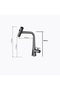 Digital Kitchen Evyie - Imported Anthracite Faucet with Waterfall Fountain and Spiral - 9