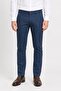 Navy Blue Side Pocket Straight Leg Dobby Slim Fit Cotton Pack Chino Trousers 1003260165 - 2