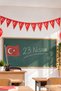 Turkish Flag Triangle Pennant Celebration Set - 4