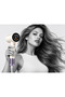 HD-200 High-Speed Hair Dryer, 1600W, 110,000 RPM Brushless DC Motor, Smart LED Temperature Display, 200 Million Negative Ions, 2 Speeds & 3 Heat Settings - 4