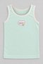 2-Piece Girls' Undershirt Set Mint Green, Mom Dad Love Printed Undershirt, Lace Trimmed Cotton Girls' Undershirt, Cotton 2-Piece Underwear Set, Gift Undershirt Set, Girls' Underwear Undershirt-19 - 3