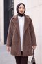 Belted Pocketed Bearded Cap - Mink - 5