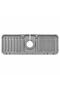 Matte Gray Color 30 cm Kitchen Bathroom Sink Edge Silicone Mat Silicone Faucet Water Splash Preventer 1 Piece - 8