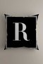 Lettered Throw Pillow Case - Letter R - 43x43 Cm - 2