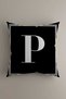 Lettered Throw Pillow Pillow Case - Letter P - 43x43 cm - 2
