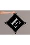 Lettered Throw Pillow Pillow Case - Letter E - 43x43 Cm - 3