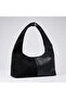 Cora Reversible Suede and Faux Leather Magnet Stylish and Elegant Baguette Women's Black Shoulder Bag