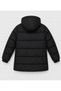 Men's Black Hooded Fur Lined Water and Windproof Children's Coat and Jacket - 4