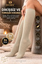 Original Women's 4-Pair Below-Knee Premium Cotton No-Show Opaque Non-Tightening Non-Marking Breathable Skin-Friendly Soft Textured All-Day Comfort Luxury Women's Socks Set |   2X Black - 2X Beige - 4
