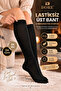 Original Women's 4-Pair Below-Knee Premium Cotton No-Show Opaque Non-Tightening Non-Marking Breathable Skin-Friendly Soft Textured All-Day Comfort Luxury Women's Socks Set |   2X Black - 2X Beige - 5