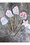 15 Mermaid Happy Birthday Cupcake Toppers, Cake Toothpicks, 6-7cm Cupcake Cake Decorations - 5