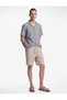 Regular Fit Turn-Down Collar Short Sleeve Striped Shirt