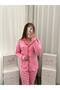 Red Heart Patterned Pink Milan Pajama Set - 3