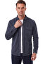 Men's Regular Fit Anti-Pilling Anti-Wrinkle Navy Blue Suede Shirt – Double Pockets with Lycra Snap Fasteners 2302329 - 3