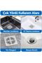 10Pcs Adhesive Disposable Sink Bathroom Kitchen Shower Drain Hair Hair Feather Catcher Wire Strainer - 3