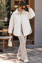 Quilted Coat with Inner Lining and Pockets - 3