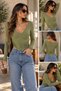 Yan Ruched Snap Fastener Bodysuit - 3