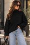 Sleeve Detailed Turtleneck Sweater - 3