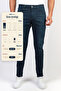 Men's Slim Fit Dark Green Grinded Jean Trousers Hlthe1949 - 3