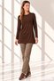 Women's Viscose Full Lycra Tunic-Brown - 7