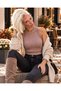 Mink Color Lace Detailed Knitwear Blouse