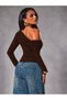 Drapeli Asymmetric Collar Long Sleeve Blouse Jt9654 - 4